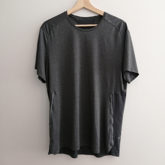 Lululemon Men's Fast and Free Short Sleeve Gray T-shirt Medium - Picture 3 of 16